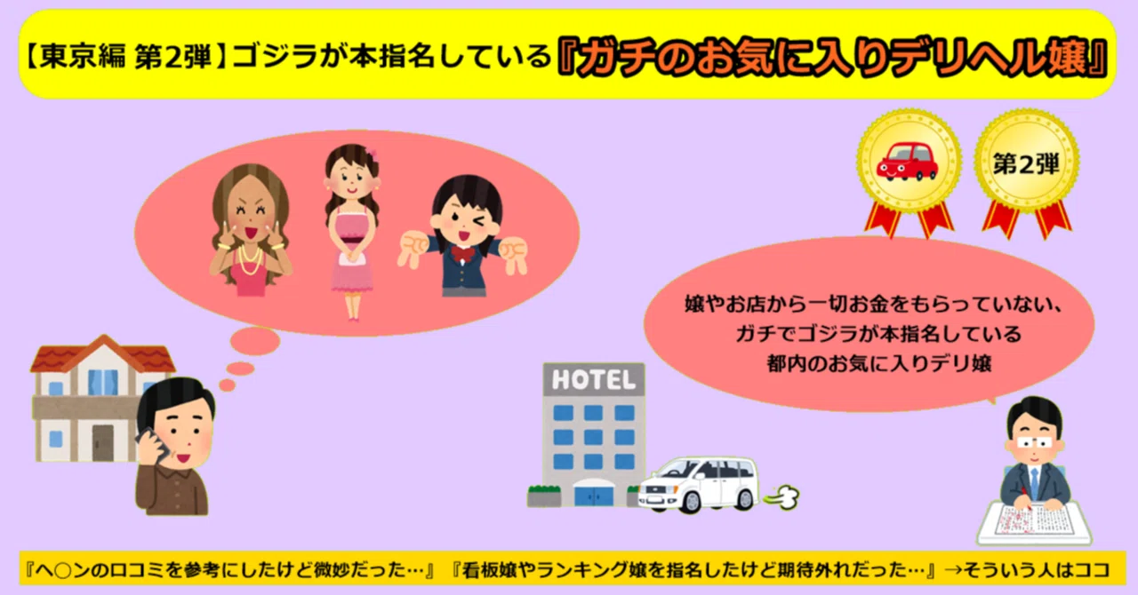 ご好評につき『【東京編　第２弾】デリ嬢』が発売されました｜ゴジラ