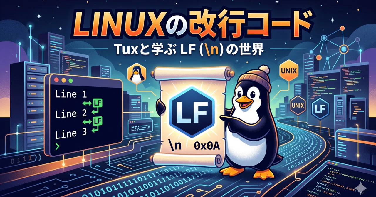 How to check the line ending status of files in Linux｜たかだん2