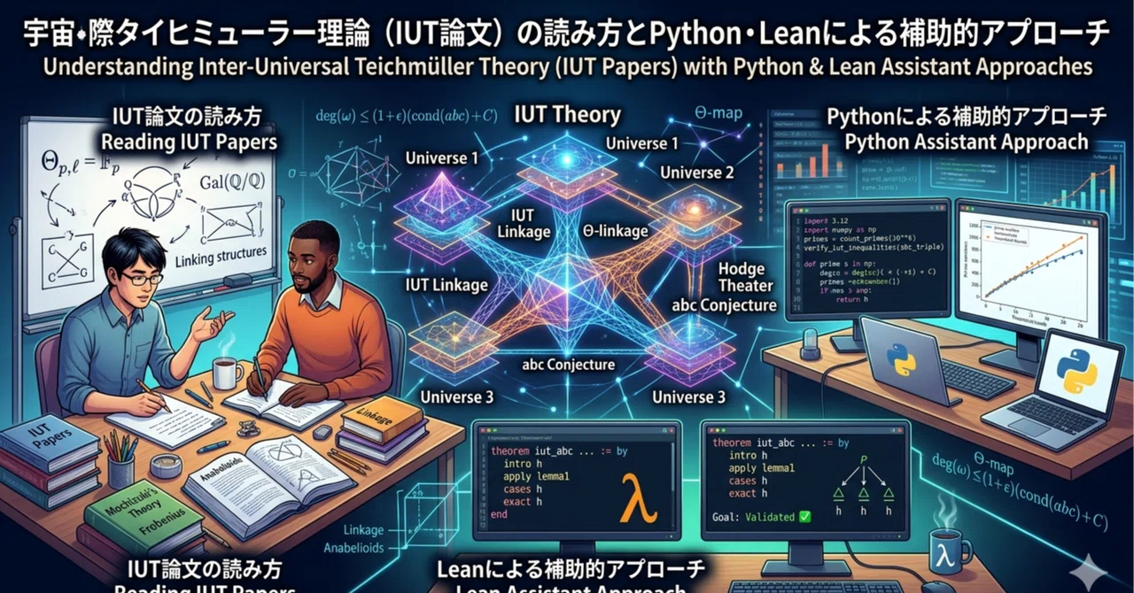 Python Iut 宇宙際タイヒミューラー理論(IUT論文)の読み方とPython・Leanによる補助的アプローチ|れいだー卿
