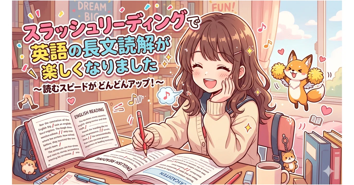 スラッシュリーディングで英語の長文読解が楽しくなりました｜アローラ