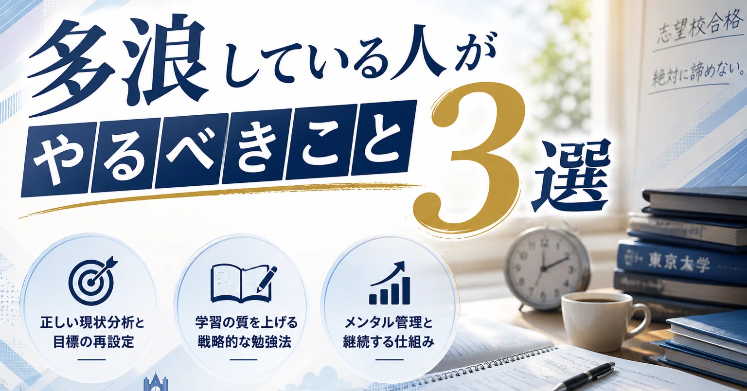 多浪している人がやるべきこと3選｜片山湧斗（東大医学部卒 医学部 