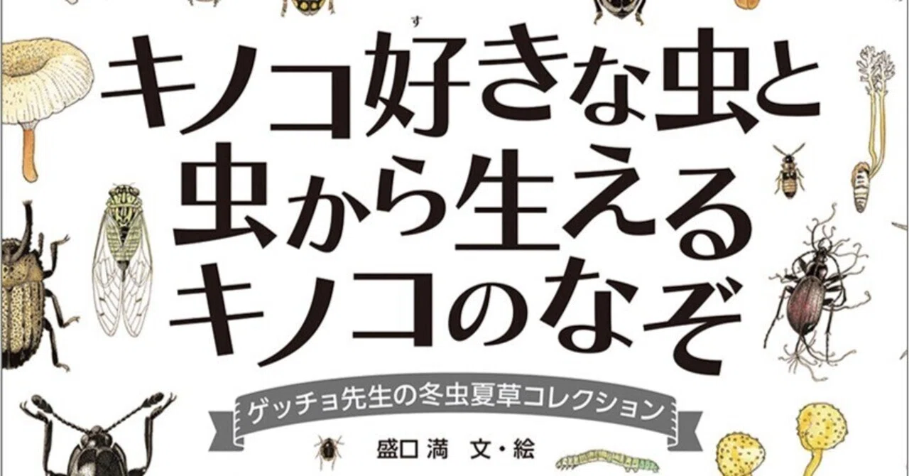 新刊案内】5月29日 みんな大好き！ゲッチョ先生の「キノコ好きな虫と虫