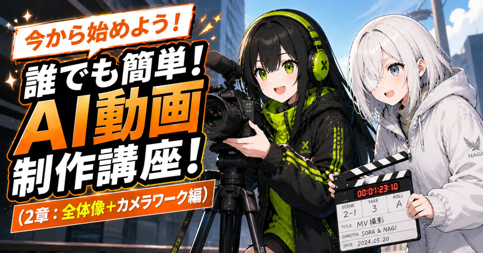 今から始めよう！ 誰でも簡単！ AI動画制作講座！（2章：全体像＋
