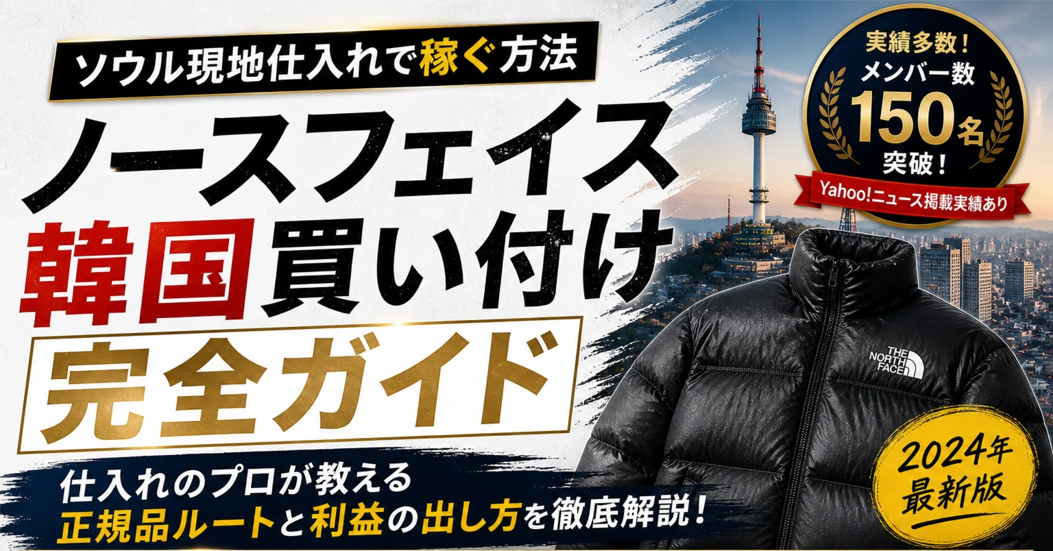 ノースフェイス韓国買い付け完全ガイド｜ソウル現地仕入れで稼ぐ方法