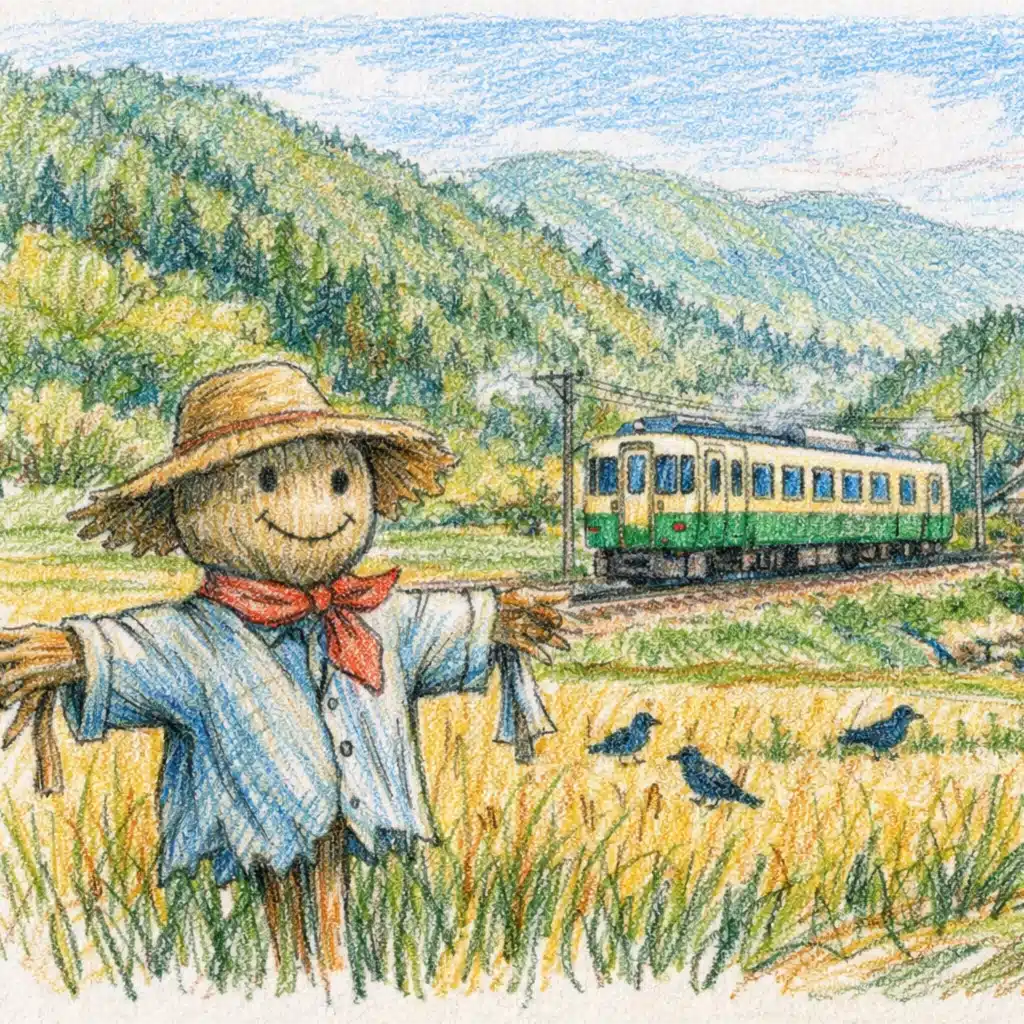 旅好きの案山子
