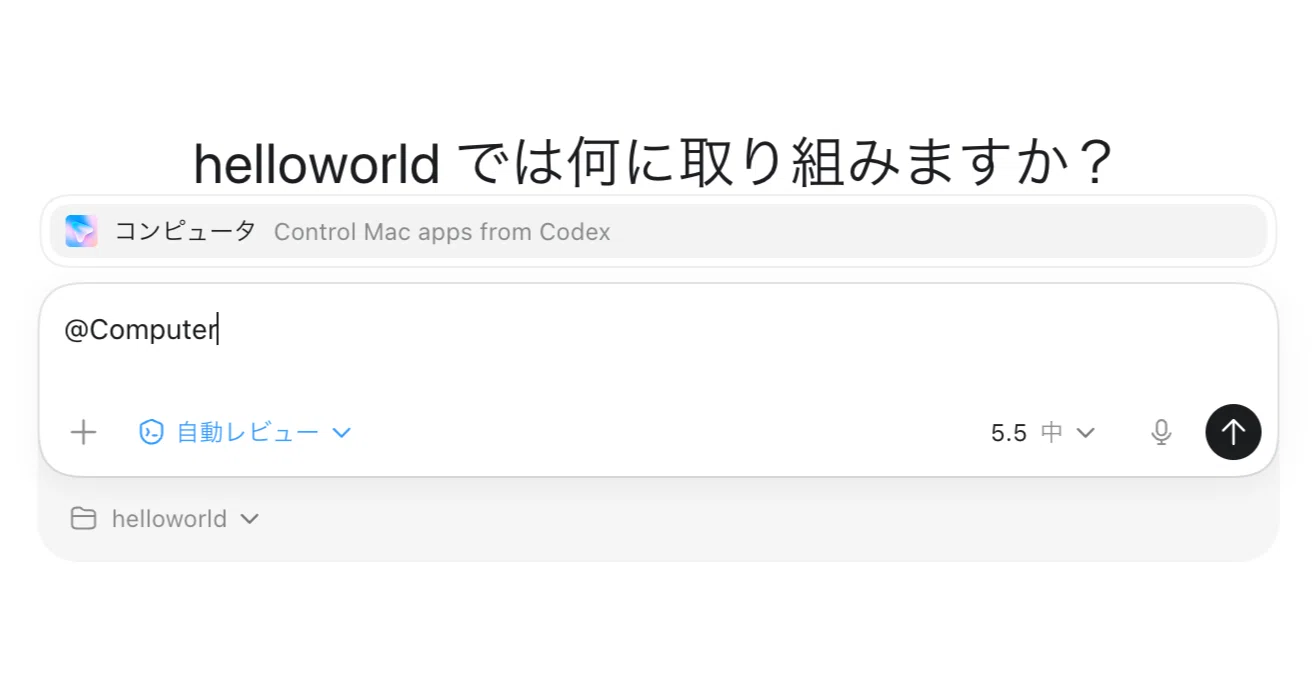 Codex の Computer Use を試す｜npaka