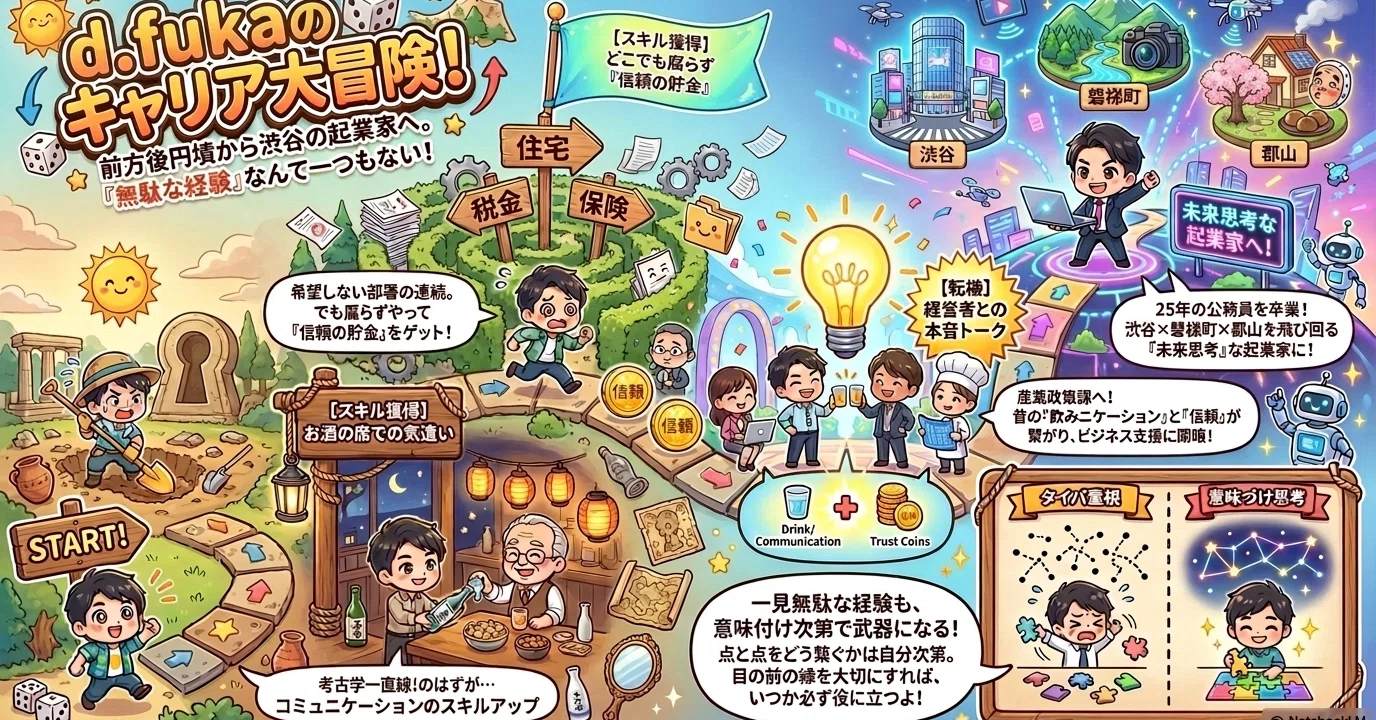 前方後円墳を掘っていた私が、なぜ市役所へ？ 25年間の公務員生活で得