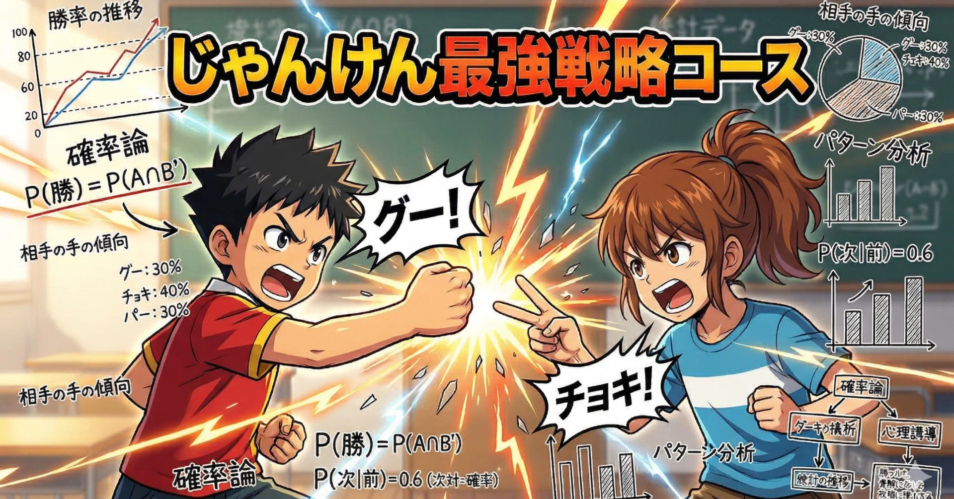 確率を使って「じゃんけん」を勝ちやすくする方法｜キッズデータラボ