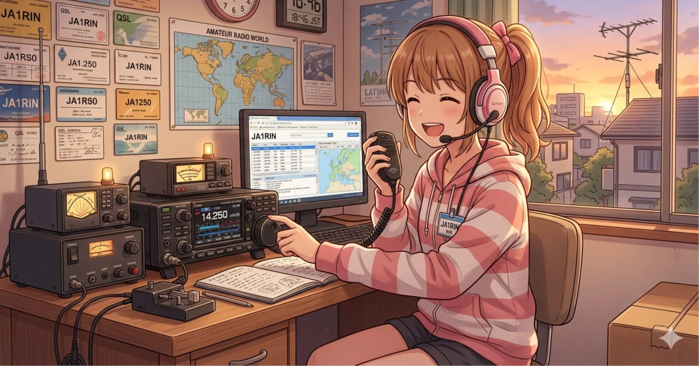 アマチュア無線の電子QSLカード作成｜konan0119