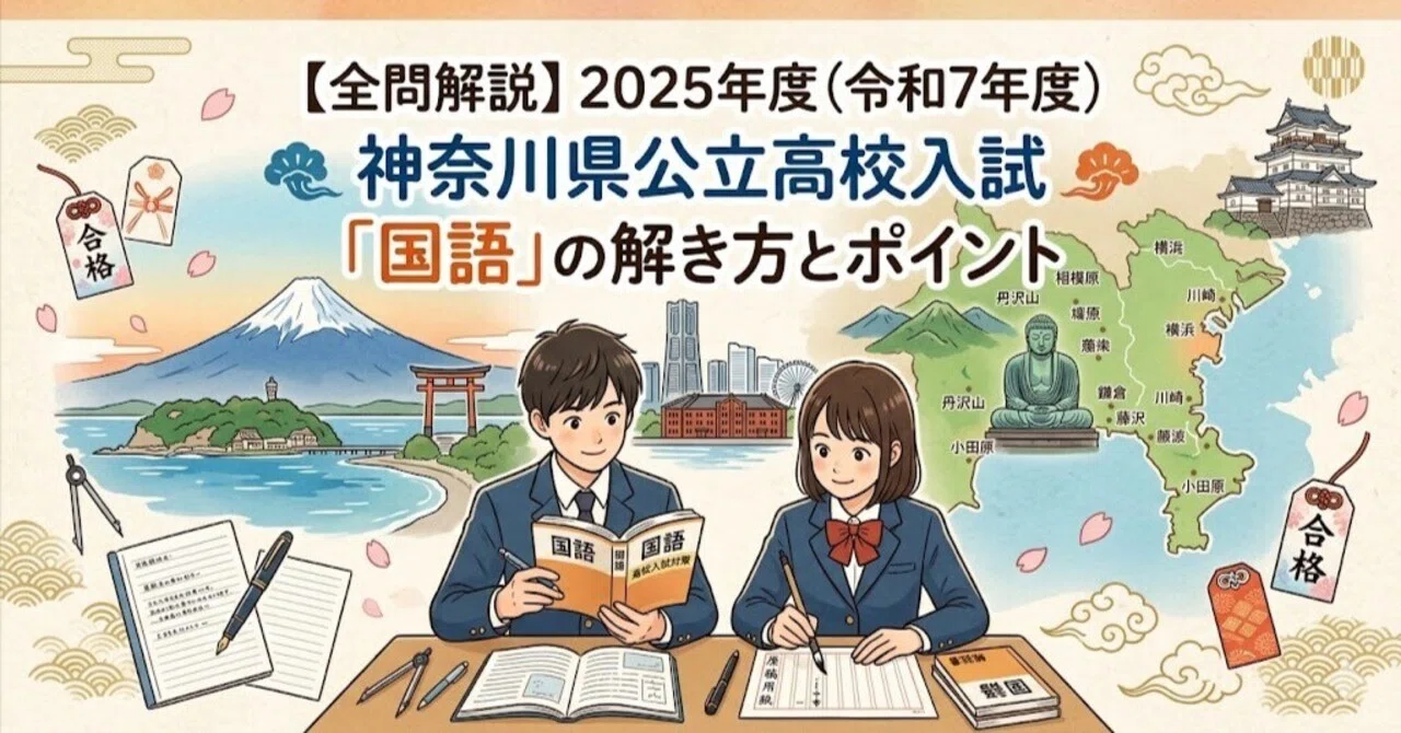 全問解説】2025年度（令和7年度）神奈川県公立高校入試「国語」の
