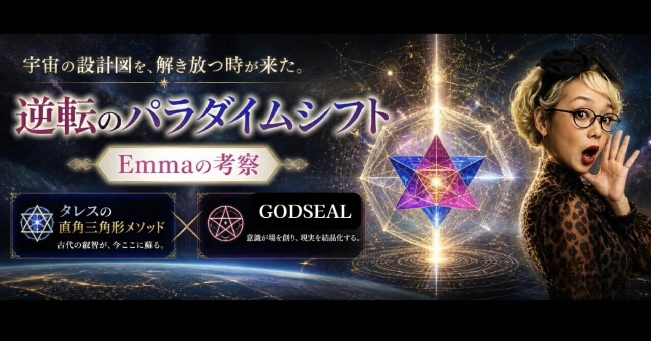 逆転のパラダイムシフト——Emma の考察｜Emma Roper💋｜GODSEALer