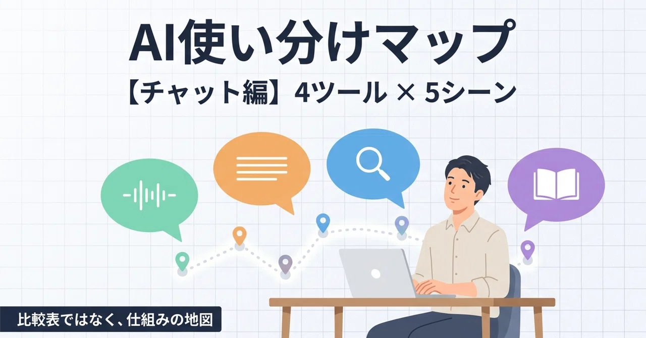 チャット編】仕事シーン別 AI使い分けマップ — ChatGPT・Claude