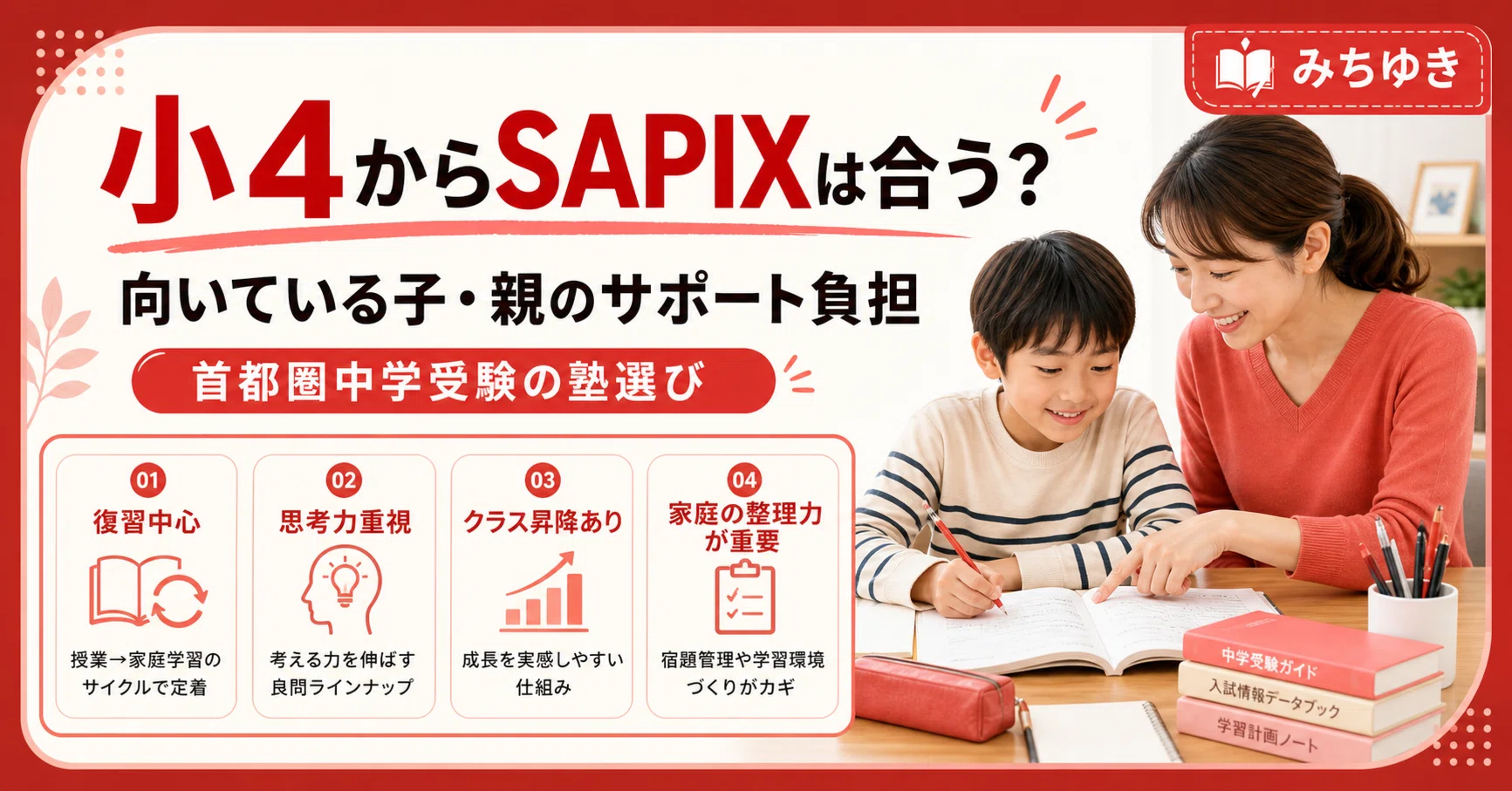 小4からSAPIXに通う家庭が知っておきたいこと。向いている子・親の