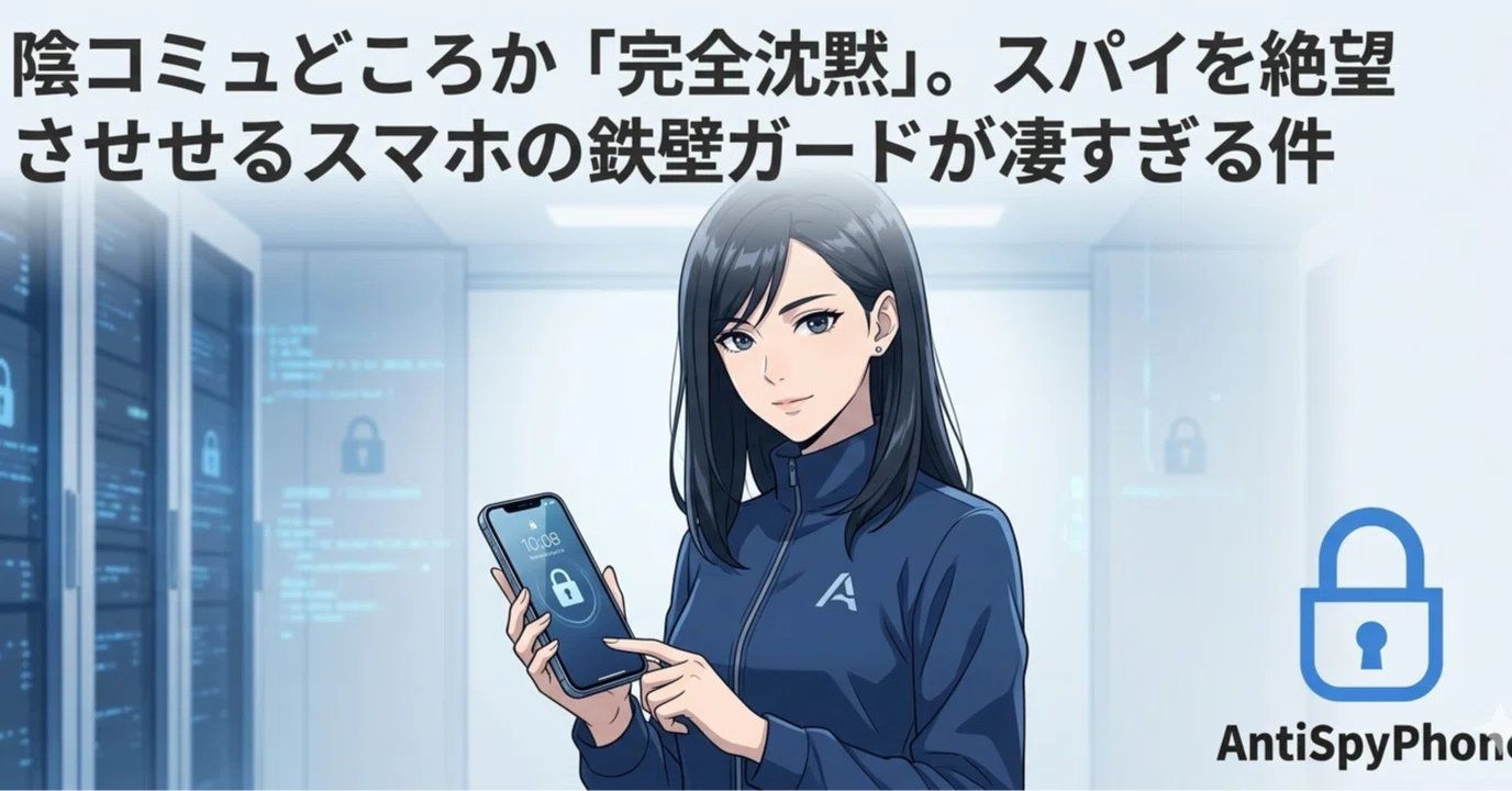 陰コミュどころか「完全沈黙」。スパイを絶望させるスマホの鉄壁ガード