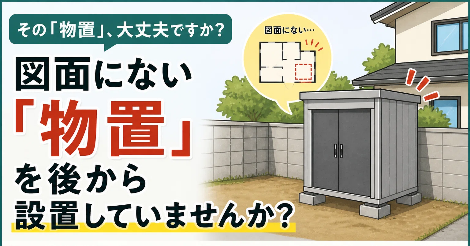 ホームセンターで買った物置、実は確認申請が必要かもしれません【建物 