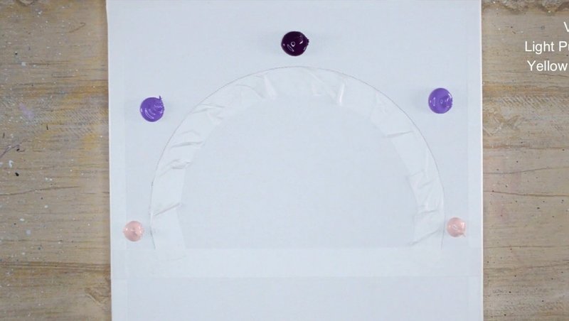 アクリル絵の具を使用した ピンク色の月と鹿 の描き方 初心者が簡単に絵を描く方法 Junya Art Note