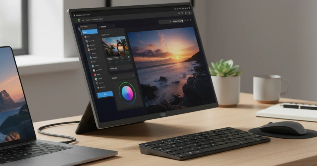 デスク環境を劇的に変える！究極の15.6インチ4K有機ELモバイルモニター