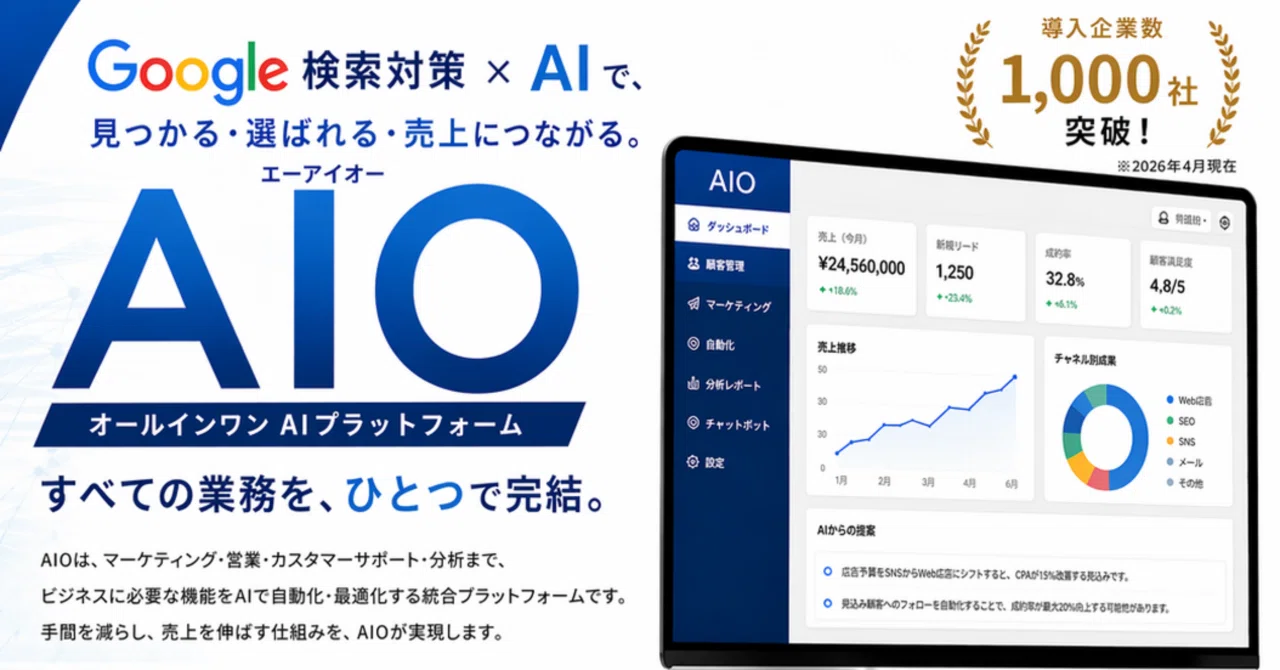「これからの集客は“AIに選ばれるかどうか”で決まる話（AIOとは？）」｜株式会社UNISEED