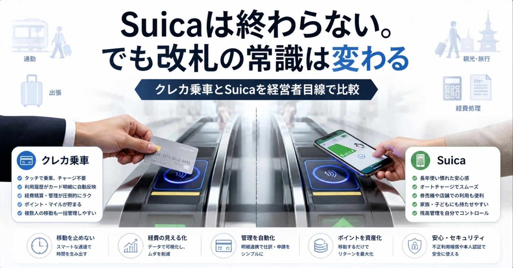 クレカ乗車を1カ月使って分かった。Suicaは終わらない、でも“改札の