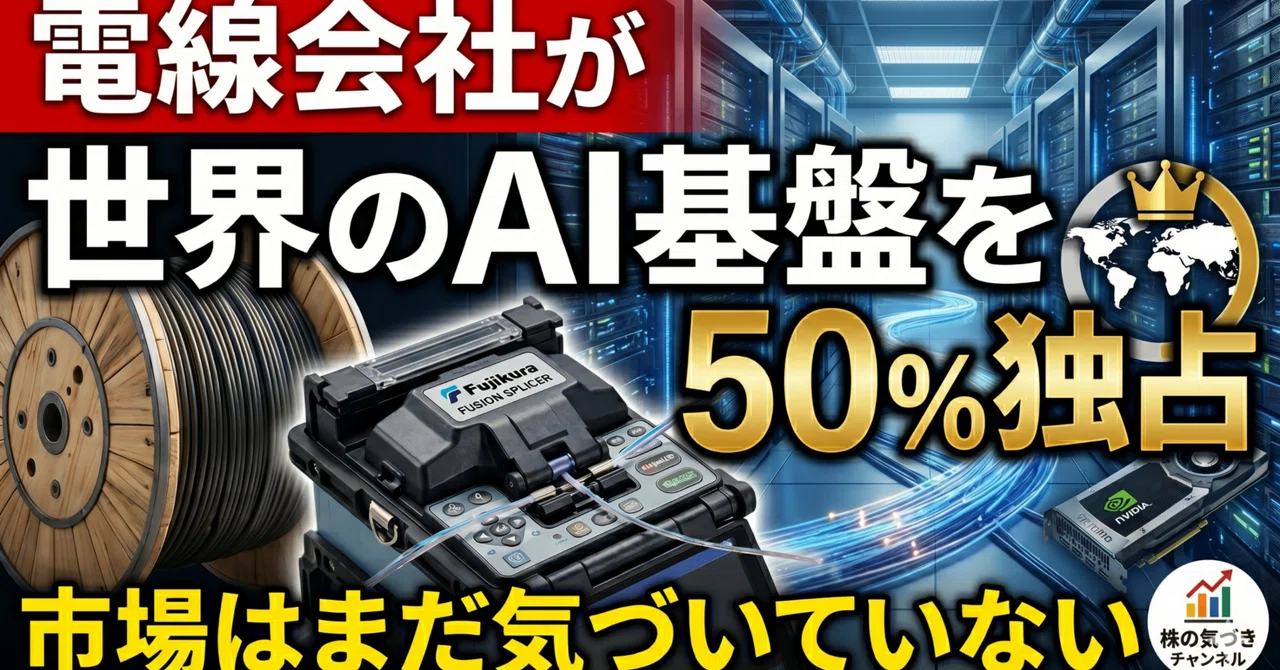 5803 【5803】フジクラ:株価530%上昇の深層──「電線株」と思っていたら、AIデータセンターの関所を独占していた|株の気づき|note公式 ...