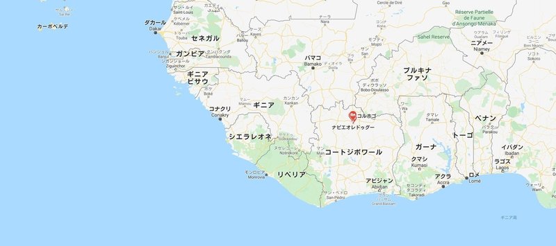コートジボワール 地図 コートジボワール 地図