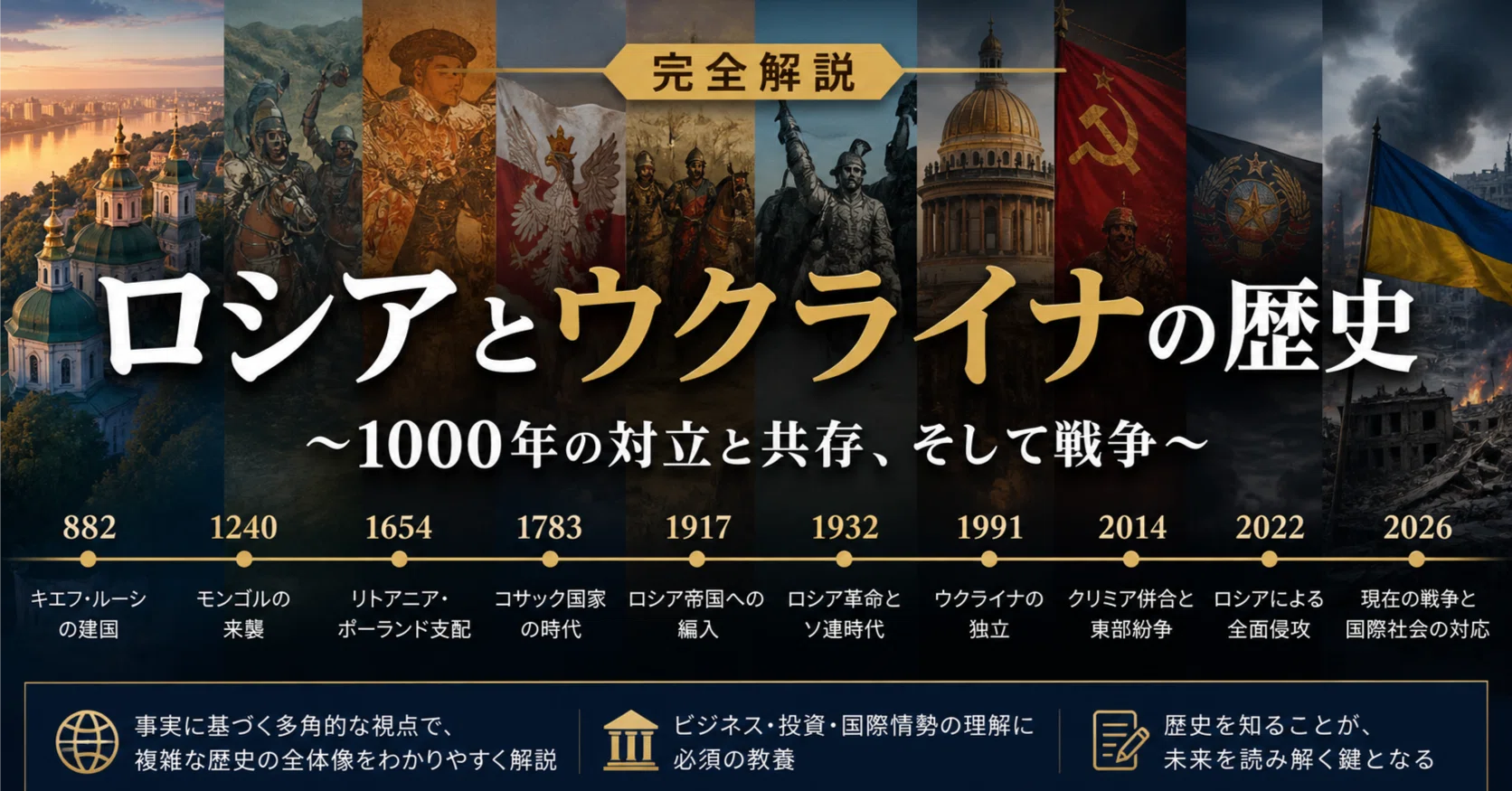 完全解説】ロシアとウクライナの歴史｜宮野宏樹