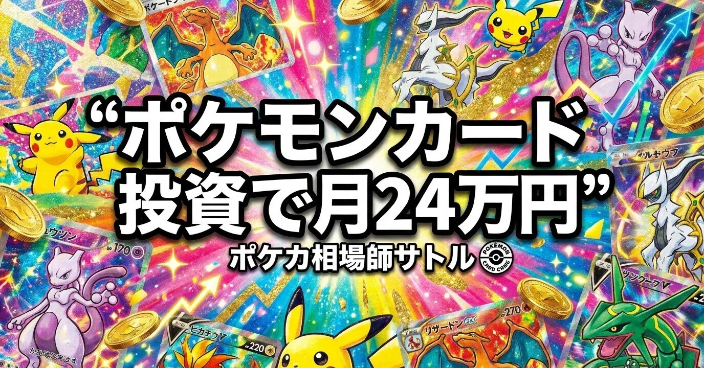 ポケモンカード投資で月24万円の利益を出している元証券マンが、「感情 