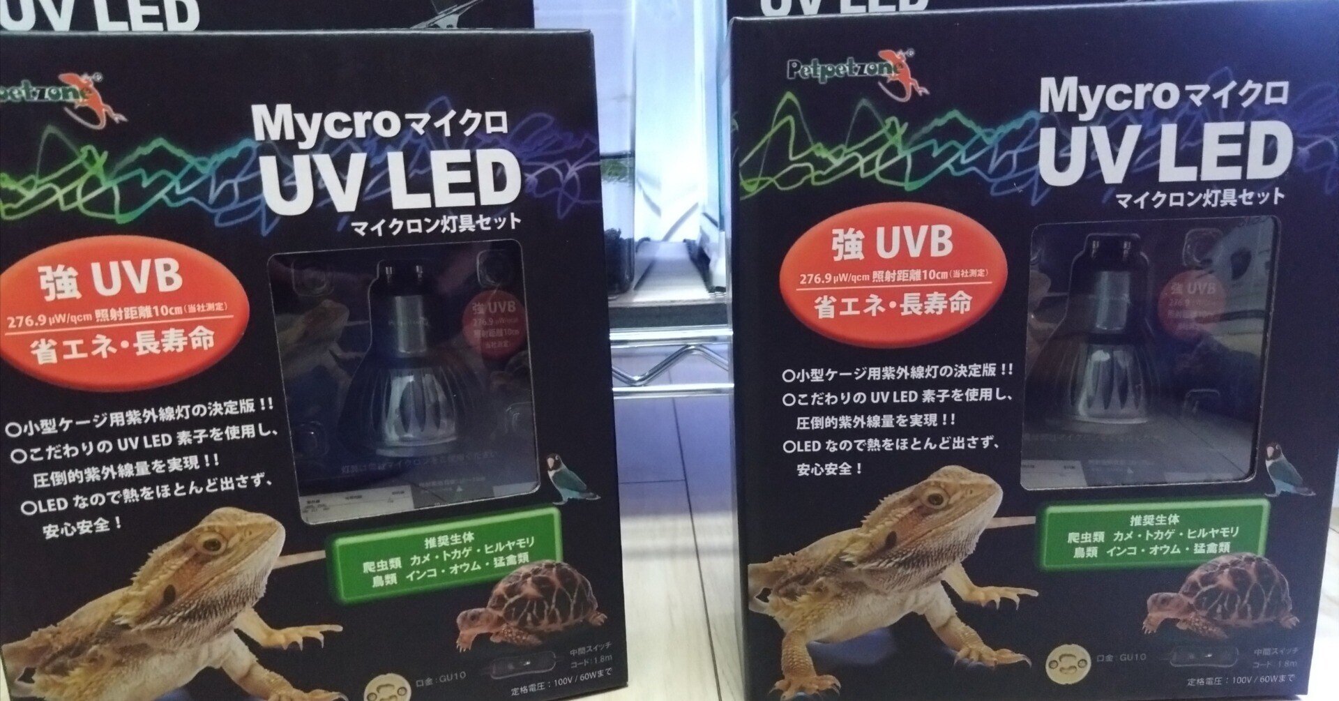 カナヘビやニホントカゲに最適の紫外線ライトは「Mycro UV LEDライト