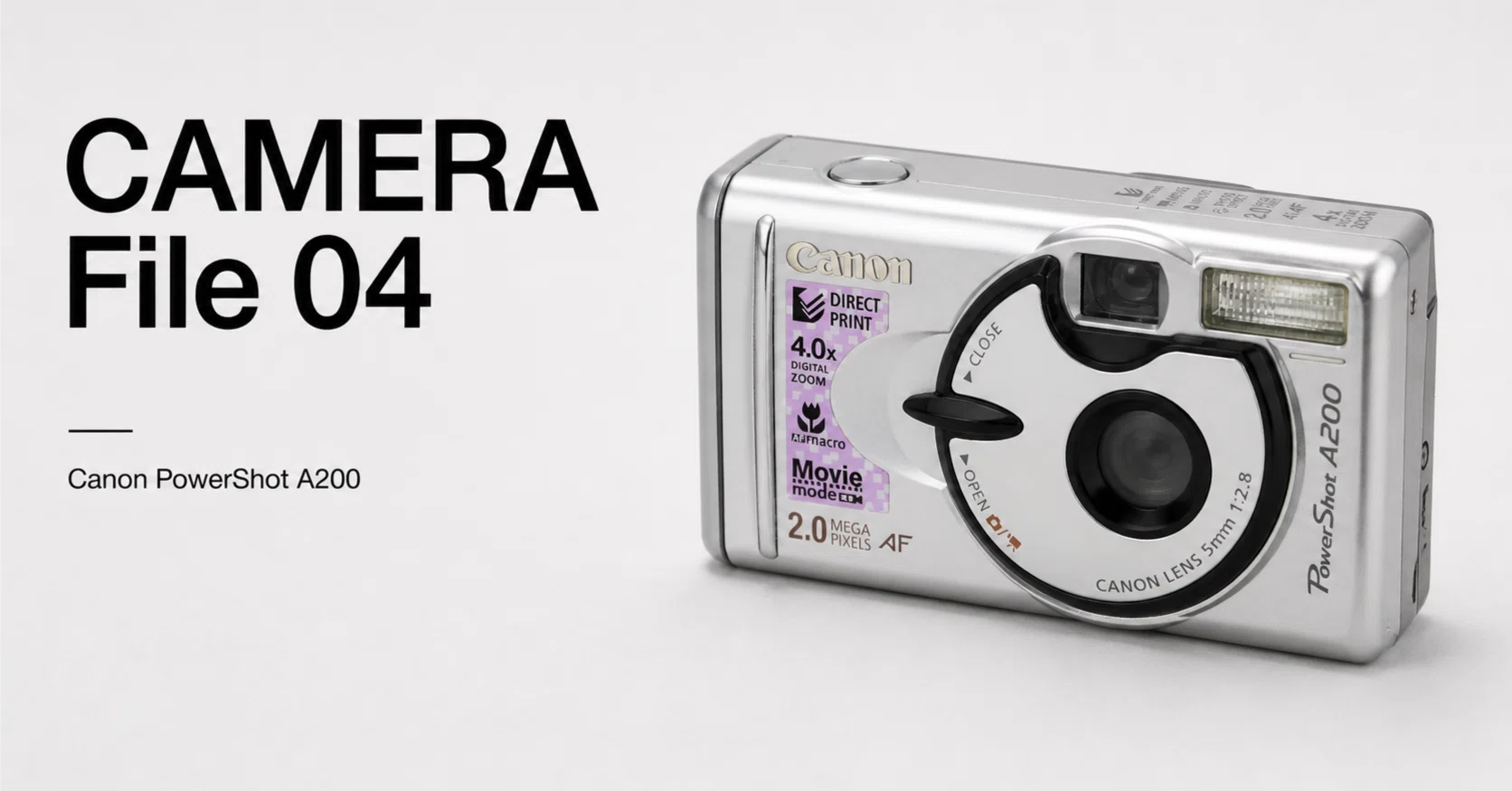 CAMERA File 04:Canon PowerShot A200――積み木は壊れても、写真は残る