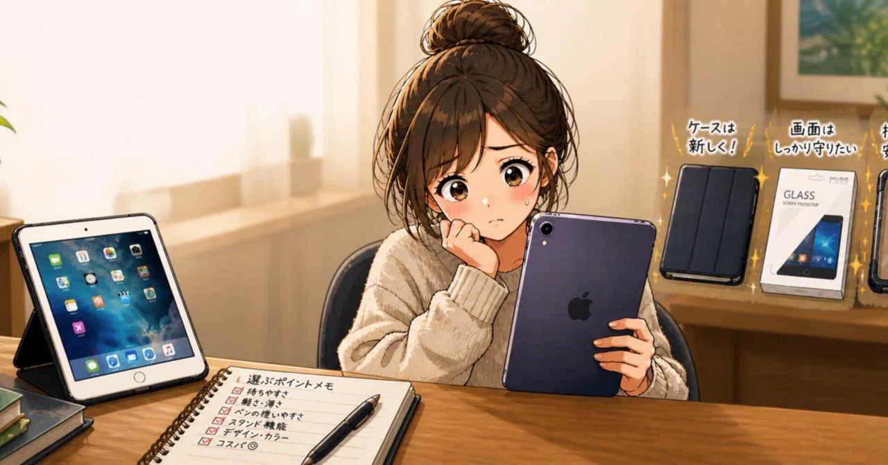 iPad mini 5から7へ。買い替えより大変だったアクセサリー探し｜ひであき