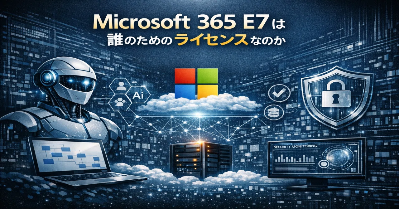 Microsoft 365 E7は誰のためのライセンスなのか――情シス目線で見る「E5