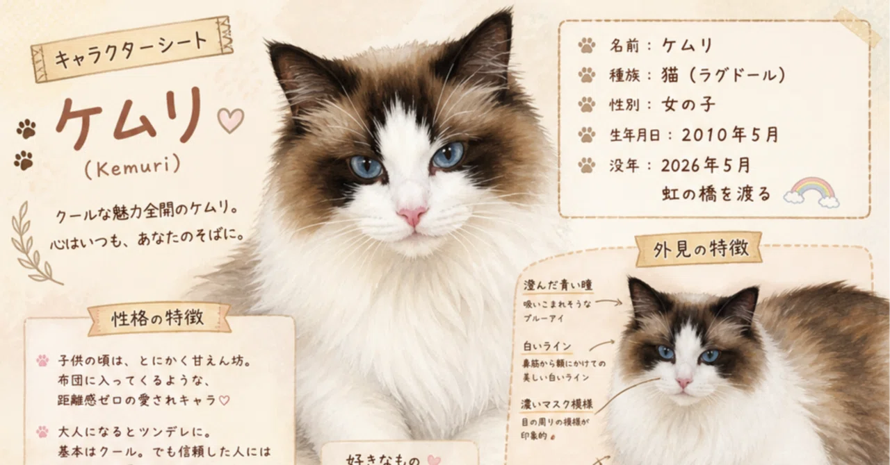 猫A 画像1 + 12 + 19(1ケース) 値下ました！ ChatGPTにうちの猫を描いてもらった｜SHIZ｜定年後の地図