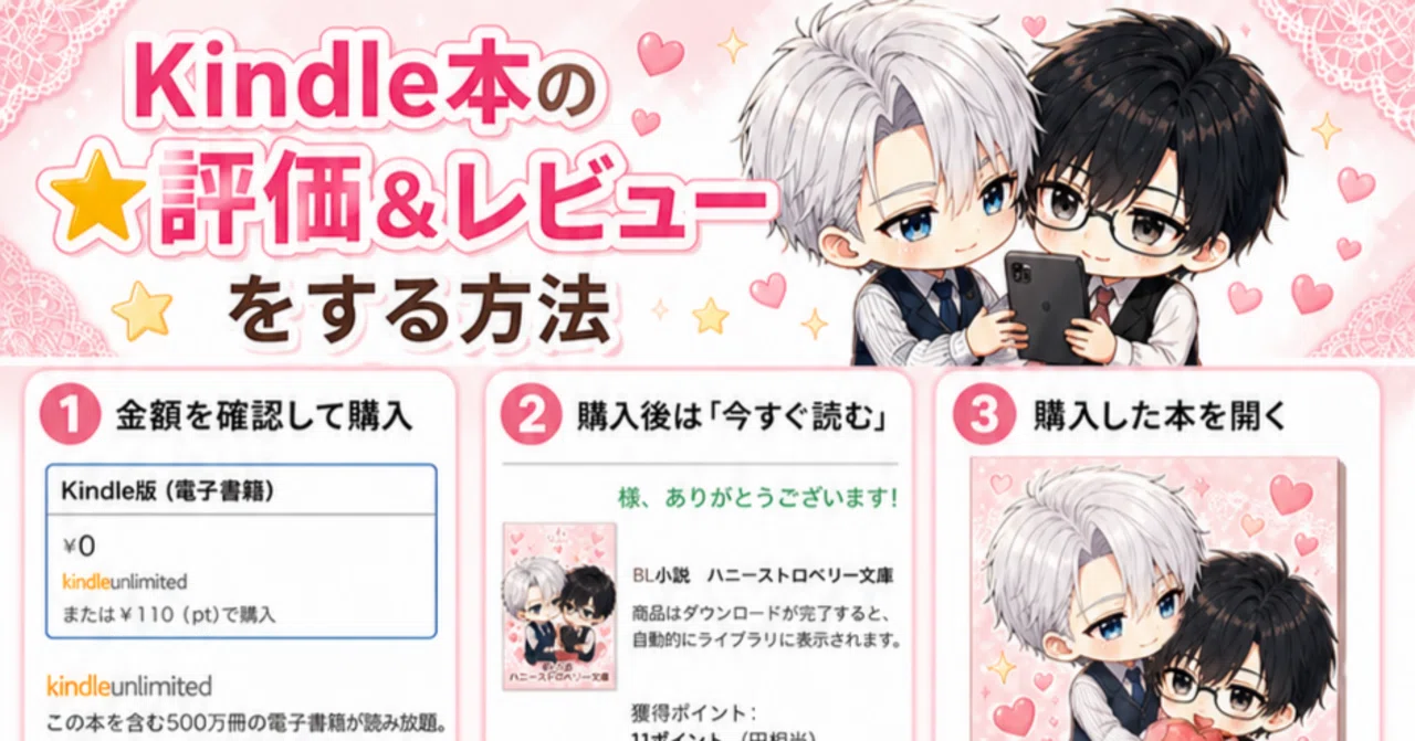 Kindleで作家さんを応援しよう｜Amazon☆評価＆レビューの書き方＆名前