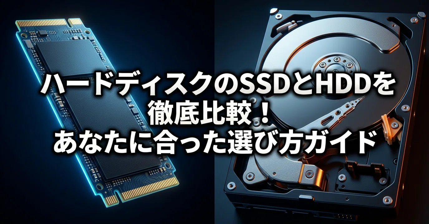 ハードディスクのSSDとHDDを徹底比較！あなたに合った選び方ガイド