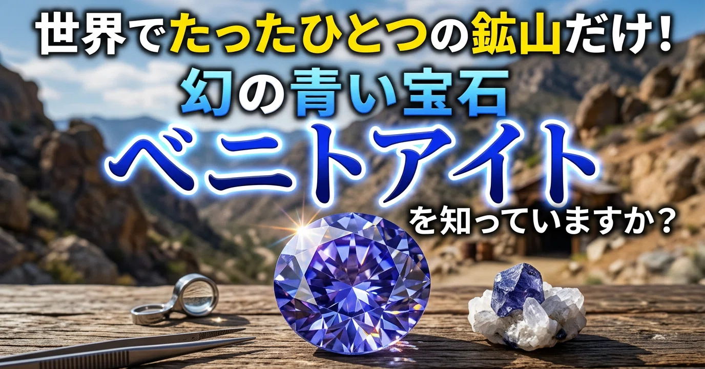 ガリンペーロ　鉱山採掘人　ベニトアイト/ペリドット 世界でたったひとつの鉱山だけ！幻の青い宝石「ベニトアイト」を知っ