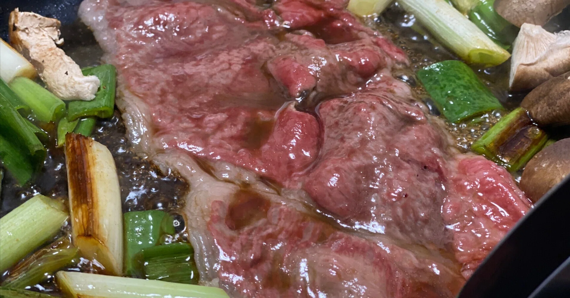 今日のごはん・すき焼き｜みくのしん