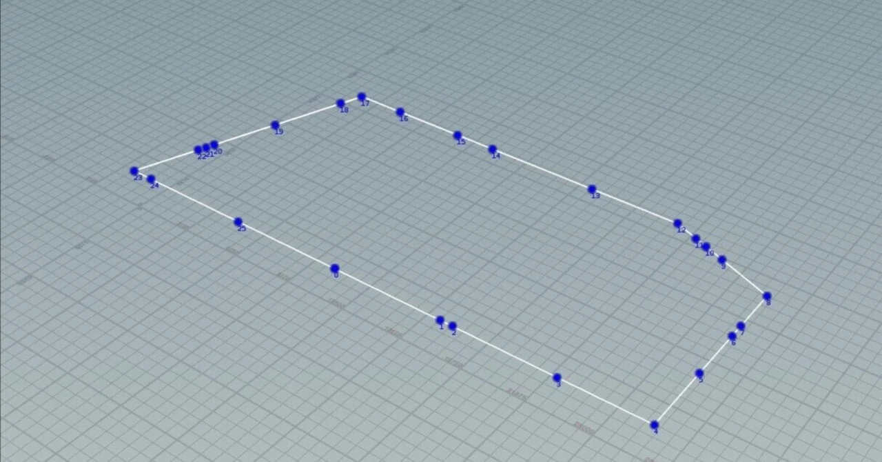 Houdiniから平面図、断面図を起こす方法｜itou sumio