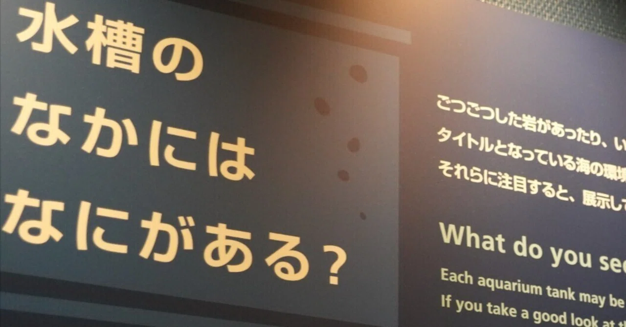 葛西臨海水族園で学ぶ英語表現【水槽のなかにはなにがある？】｜ここ 
