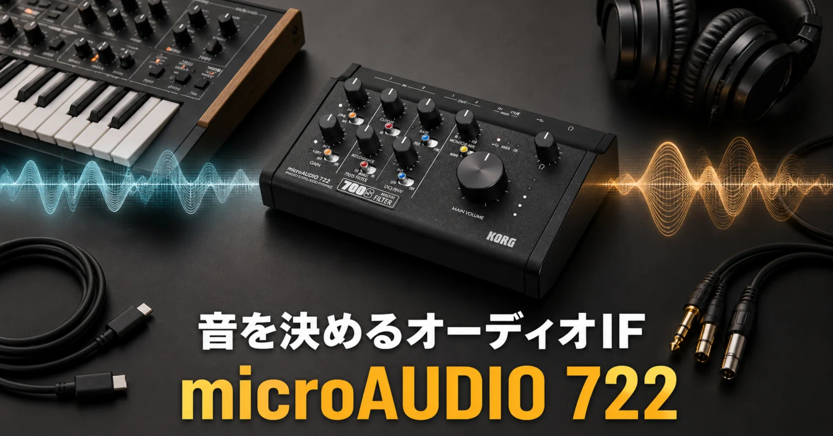 本来透明であるべきIFが、音を決める KORG microAUDIO 722｜伝思音学
