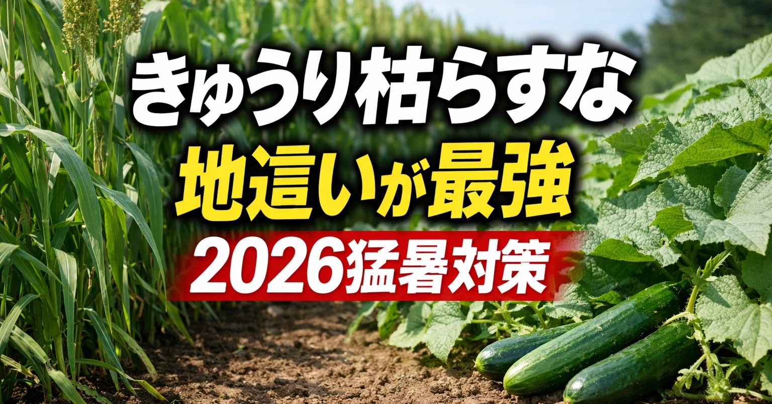 2026猛暑は地這いが正解｜きゅうりを枯らさない方法｜ふかや村