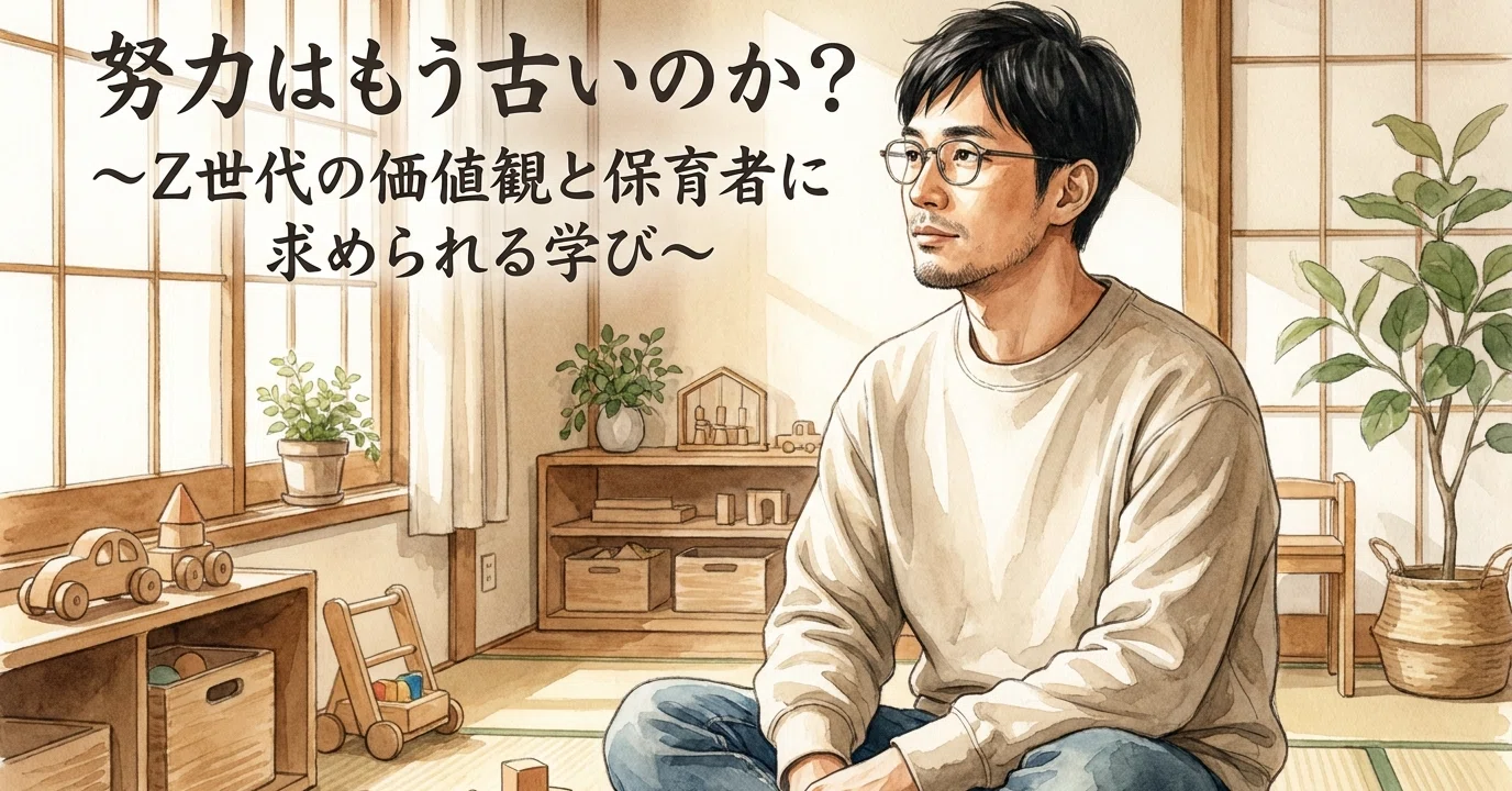 努力はもう古いのか？ ～Z世代の価値観と保育者に求められる学び～｜木村創