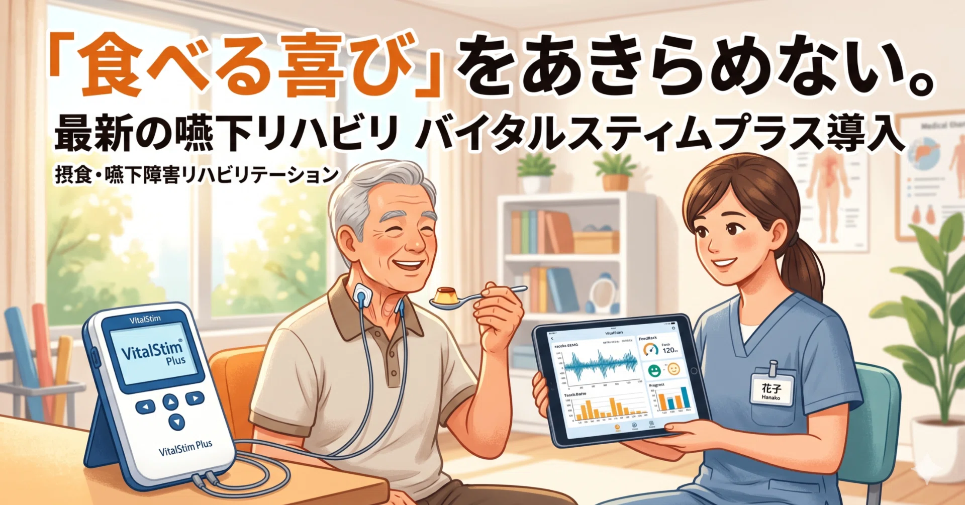 食べる喜び」をあきらめない。バイタルスティムプラスが変える摂食