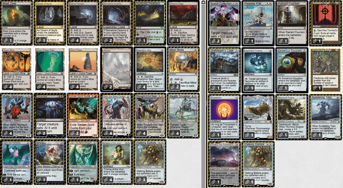 MTGモダン　緑トロンデッキ　エルドラージトロン　サイド付き　75枚 MTGモダン 緑トロンデッキ エルドラージトロン サイド付き 75枚 【公式