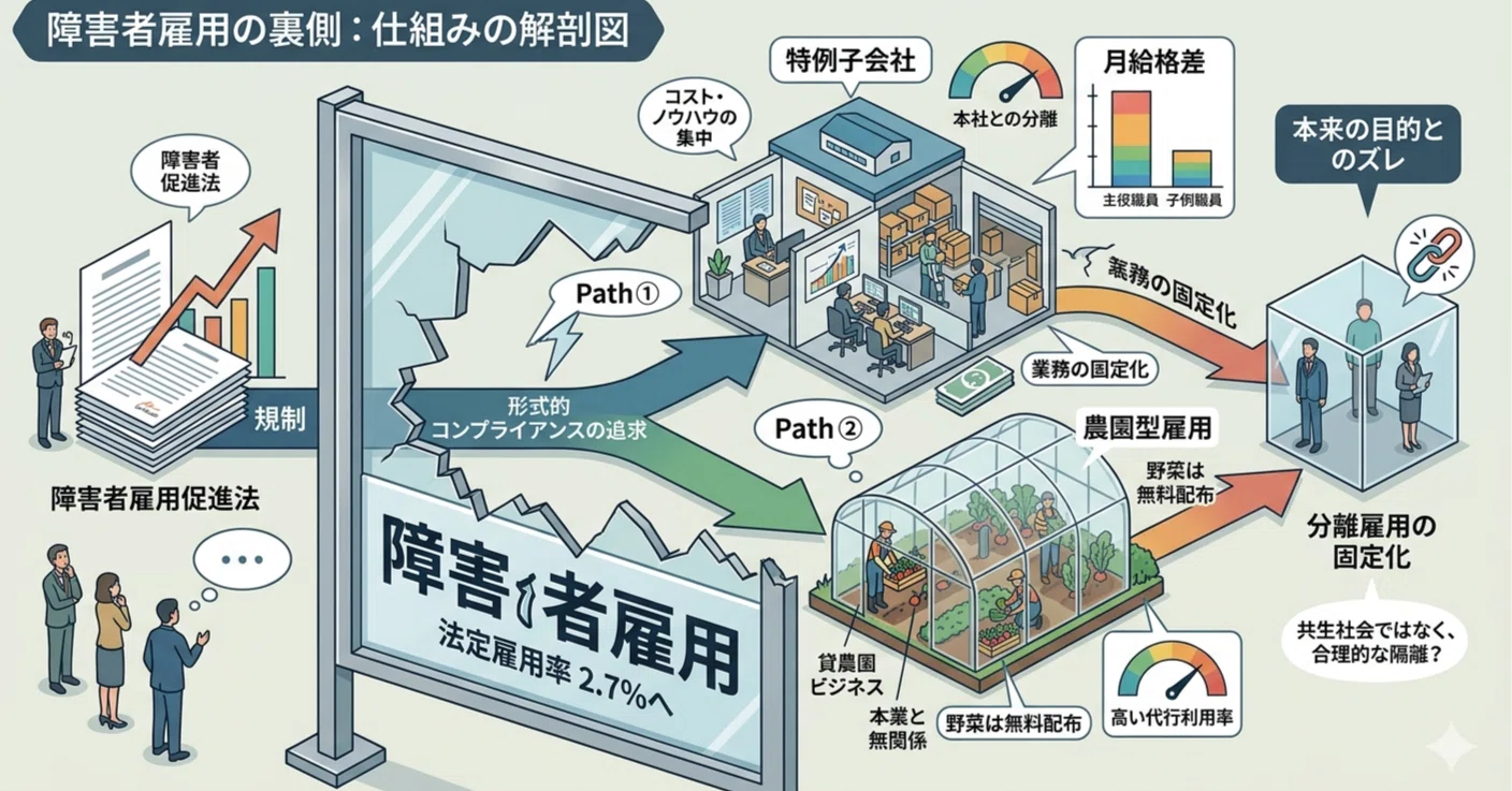 障害者雇用悪用禁止の手書き掲示 知的障害者雇用ハンドブック 障害者雇用悪用禁止の手書き掲示 社会福祉