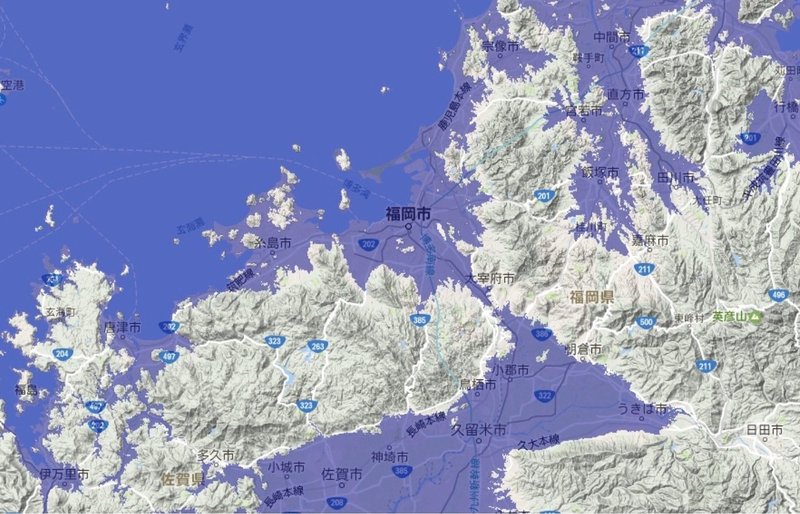 085縄文海進期の糸島半島