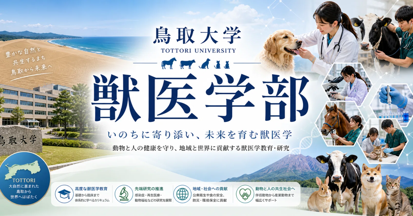 獣医学部ニュース：鳥取大学 農学部共同獣医学科 徹底解剖レポート