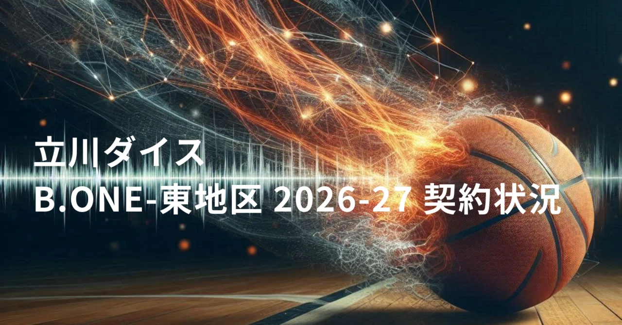 Tachikawa Dice B.ONE-East Division 2026-27 Contract Status (Update at ...