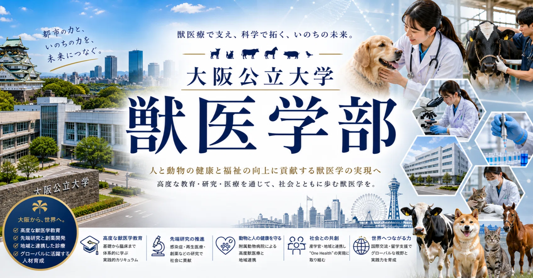 大阪公立大学 獣医学部獣医学科 完全ガイド 獣医学部ニュース：偏差値