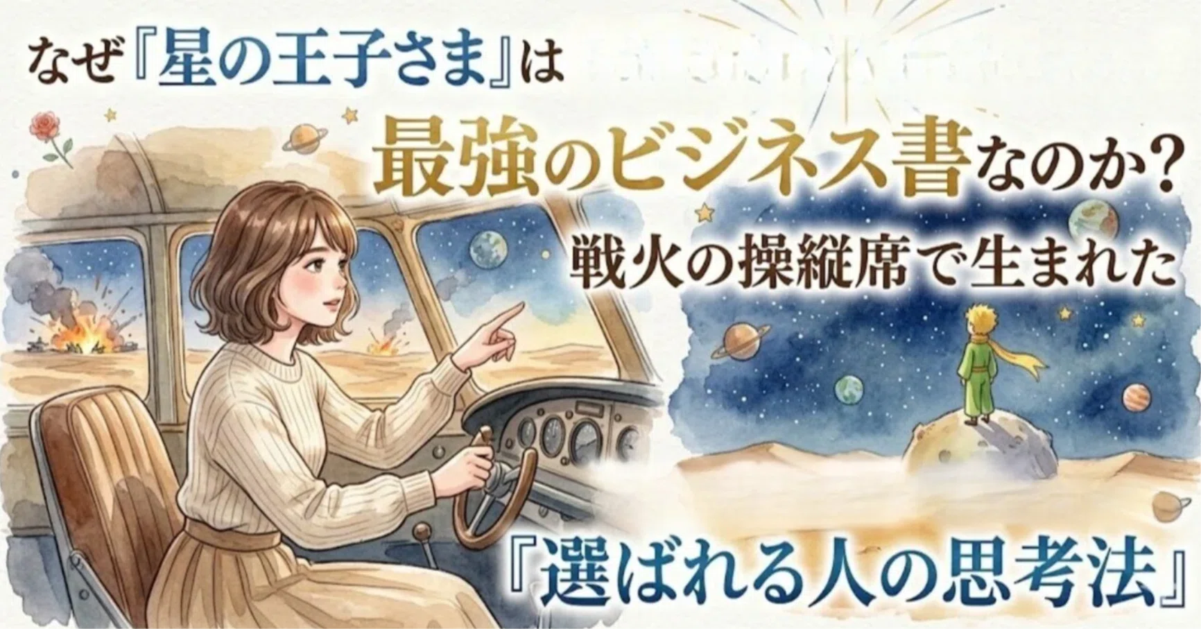 なぜ『星の王子さま』は最強のビジネス書なのか？戦火の操縦席で生まれ