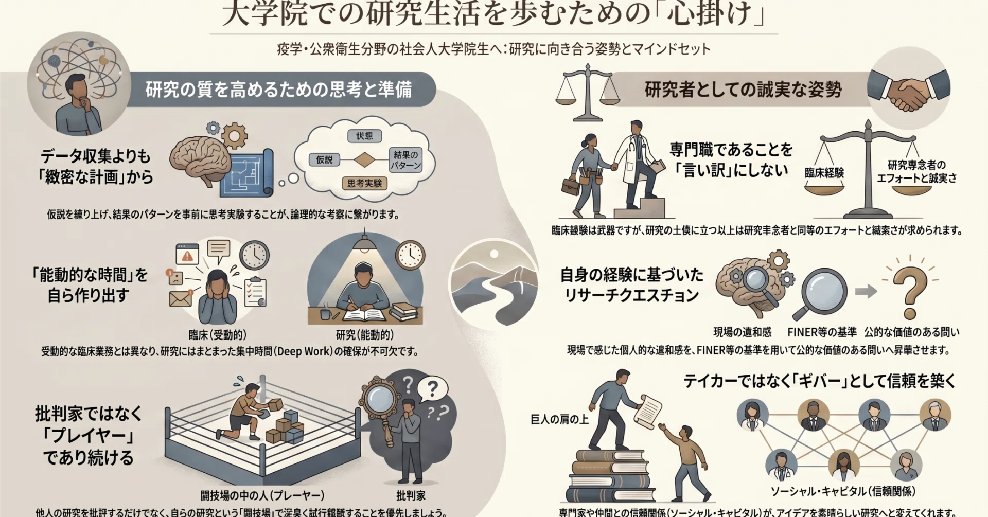 私見】大学院生に伝えたい大学院生活の心掛け｜吉岡 貴史 (Takashi 
